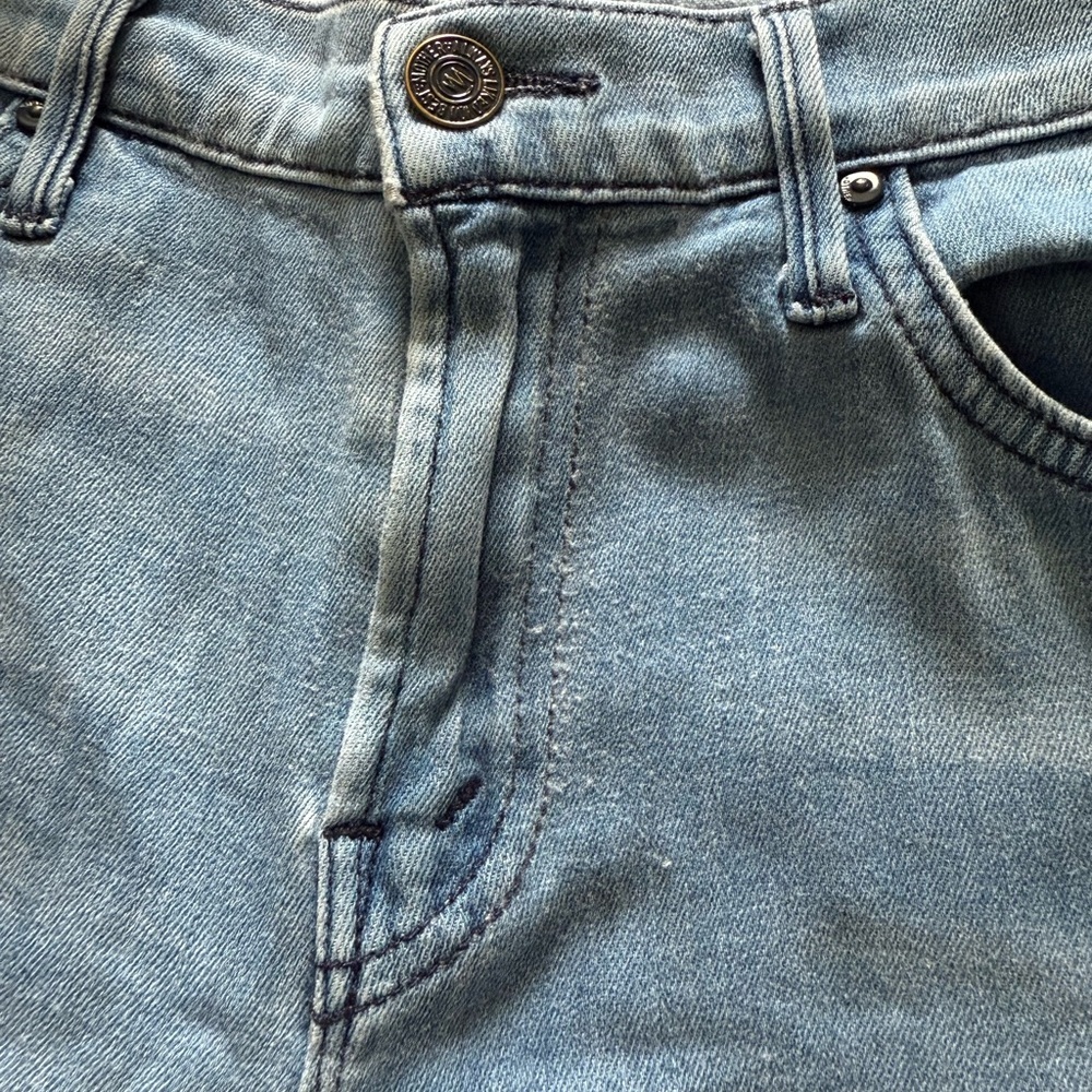 Mother The Dropout Jeans Size 25 Coastline Light Wash Lightweight Denim - Picture 11 of 11